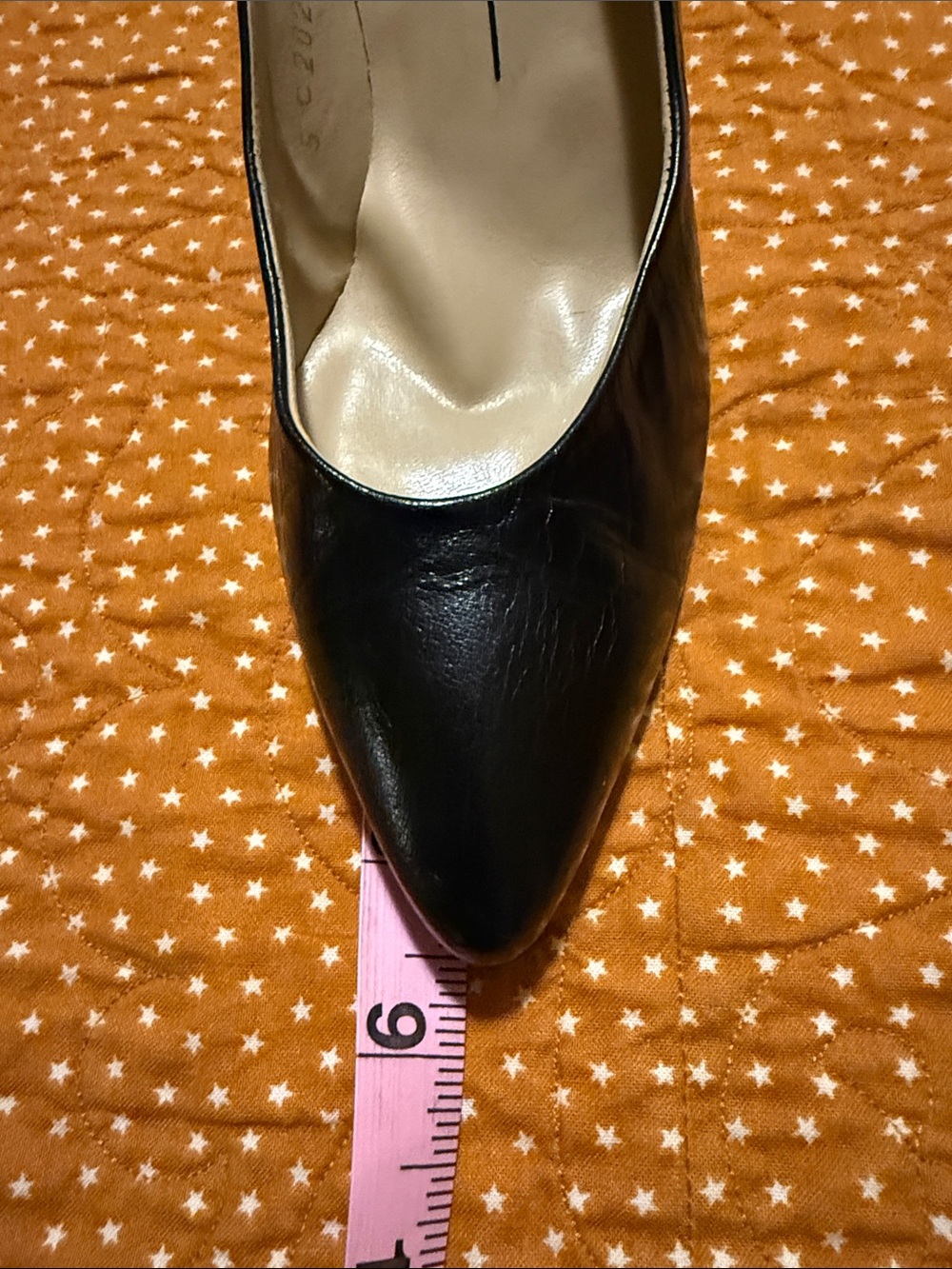 Elegant Black Pointed Leather Stiletto Heels by Caressa - Picture 6 of 6